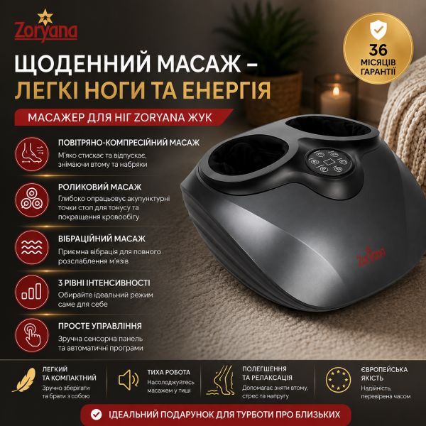 Массажер для ног Zoryana Жук Массажер для ног Zoryana Жук